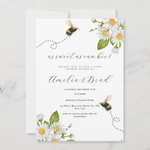 Invitación Abeja a mamá de Baby Shower para que se haga tan d