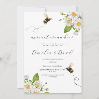 Invitación Abeja a mamá de Baby Shower para que se haga tan d