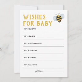 Invitación Abeja Baby Shower Quiere Bebé