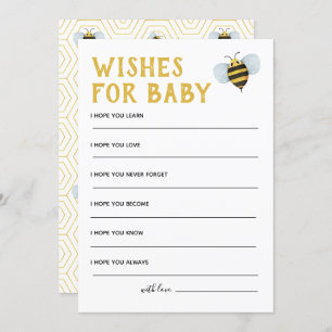 Invitación Abeja Baby Shower Quiere Bebé