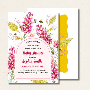 Invitación Abeja Bumble Una Miel Dulce Está Llegando