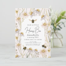 Abeja de miel pequeña Chamomile Boho Nacimiento Ro