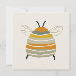Invitación Abeja Melífera Encantadora de la Mitad del Siglo