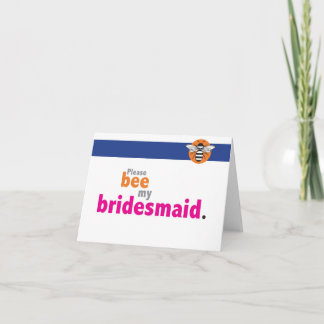 Invitación Abeja mi dama de honor