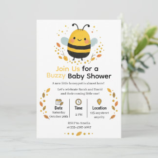 Invitación Abeja Pequeña y Linda