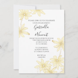 Invitación Abejas amarillas pálidas en el Partido del Comprom