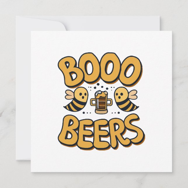 Invitación Abejas Boo (Reverso)