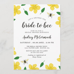 Invitación Abejas y mariposas azotan a la novia hasta la abej