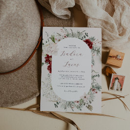Invitación Abeto & Encaje | Boda de Florales de Invierno
