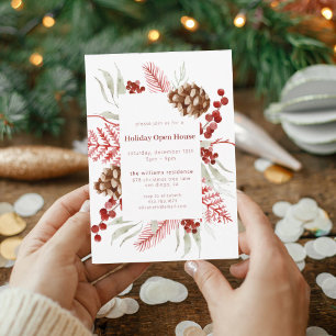 Invitación Abierto de Fiesta Rusa de Pinecone y Berry
