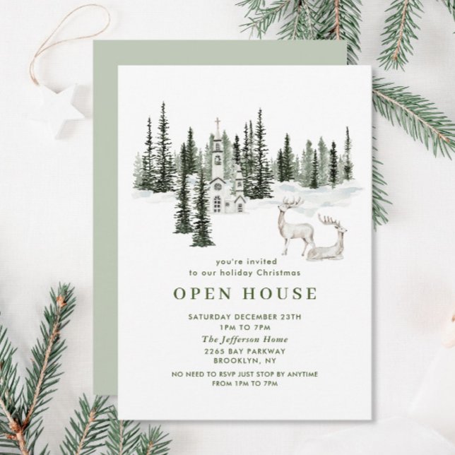 Invitación Abierto de vacaciones de invierno para Navidades c (Subido por el creador)