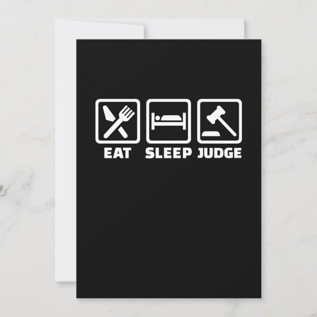 Invitación Abogado Come Duerme Juez (Anverso)