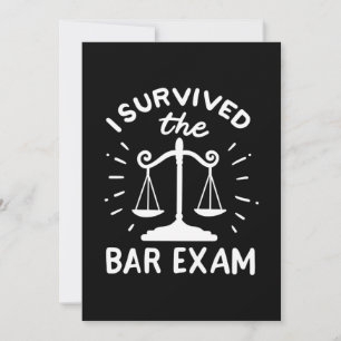 Invitación Abogado Sobrevivió Al Examen De Bar