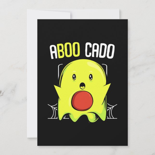 Invitación Aboocado Aguacate Halloween (Anverso)