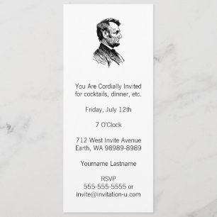 Invitación Abraham Lincoln