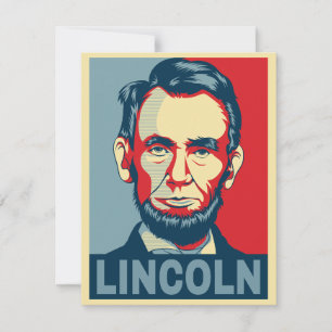 Invitación Abraham Lincoln Presidente de EE. UU. Estilo Hope