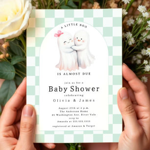Invitación Abrazando Baby Shower de la pareja fantasma