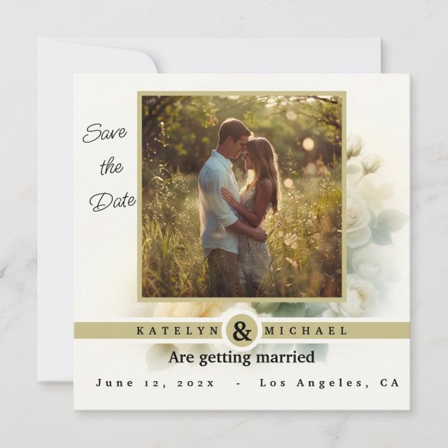 Invitación Abrazo de la Hora Dorada - Reservar Fecha (Anverso)