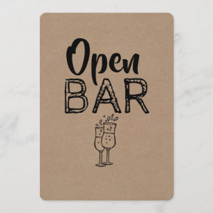 Invitación Abrir barra  GROOMSMAN  MEJOR propuesta graciosa d