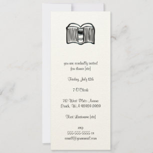 Invitación Abrir libro