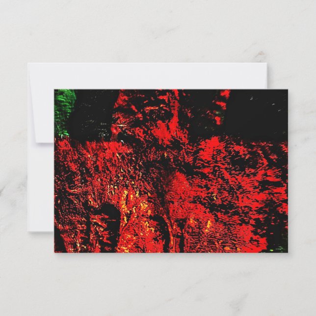 Invitación Abstract red texture invitation,Unique darkness  (Anverso)