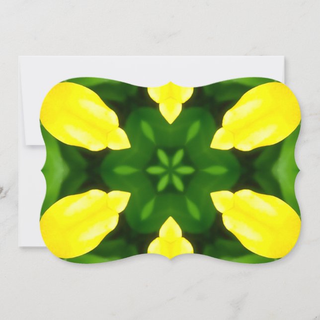 INVITACIÓN ABSTRACT YELLOW AND GREEN DRAWING. SAMER BRASIL. 3 (Anverso)