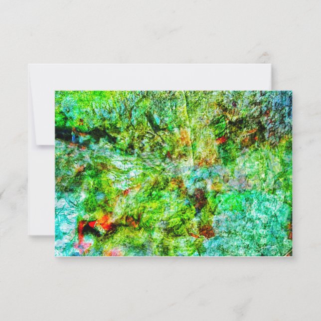 invitación abstracta amarilla tranquilizadora,Amar (Anverso)