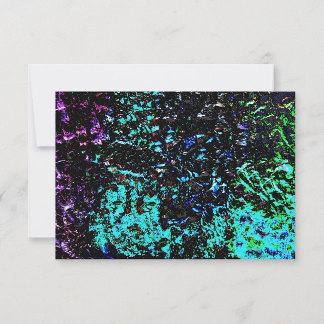 Invitación abstracta azul de galaxia de oscuridad, (Anverso)