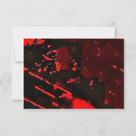 Invitación abstracta de plástico reciclado rojo os