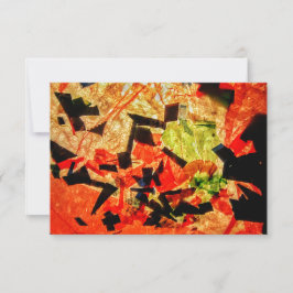 Invitación abstracta del naranja,Tarjeta regalo de