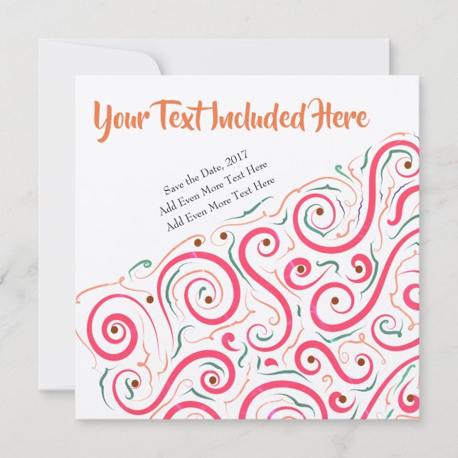 Invitación abstracta única de LH (Anverso)