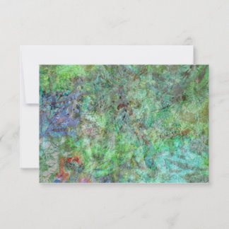 Invitación abstracta verde suave, verde tranquilo 