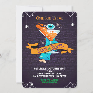 Invitación Abucheos y Bebidas Adulto Fiesta de Cóctel de Hall