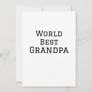 Invitación Abuelo del mundo mejor añadir texto de nombre depo