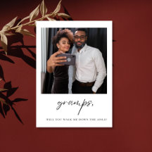 Abuelo ¿Me acompañarás al altar? Padre 