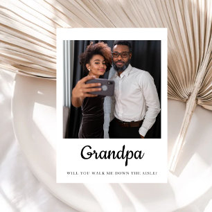 Invitación Abuelo ¿Me acompañarás al altar Padre 