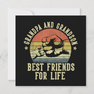 Invitación Abuelo y Nieto Mejores Amigos para Toda la Vida Di