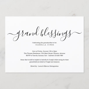 Invitación Abuelos, Abuela, Abuela, Abuelo Baby Shower