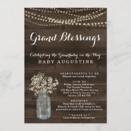 Invitación Abuelos, Abuela, Abuelo Baby Shower