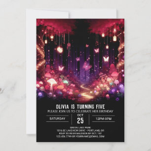 Invitación Abundante Cumpleaños Digital Woodland