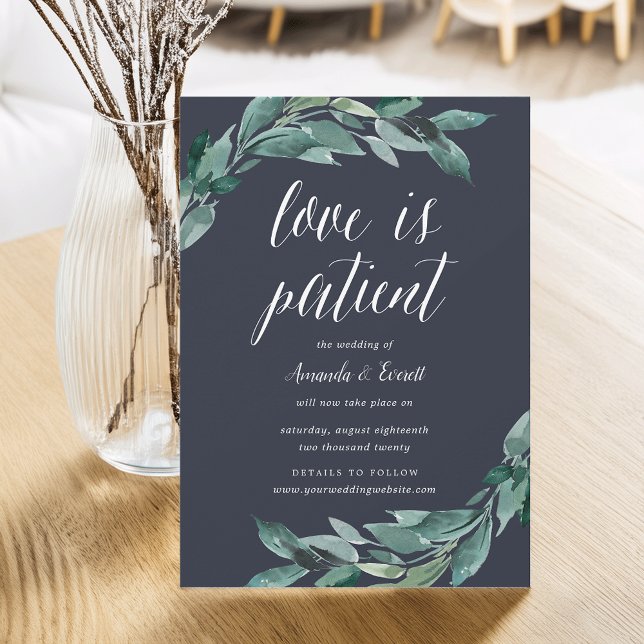 Invitación Abundante de Aplazamiento de Boda Folia (Subido por el creador)