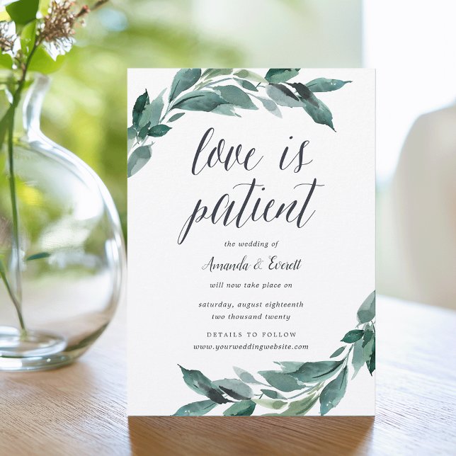 Invitación Abundante de Aplazamiento de Boda Folia (Subido por el creador)