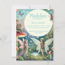 Invitación Abundante Jardín de hadas encantado Cumpleaños