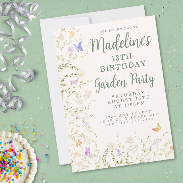 Invitación Abundantes Fiestas del Jardín Floral (Subido por el creador)