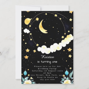 Invitación Abundantes niños del espacio exterior cumpleaños