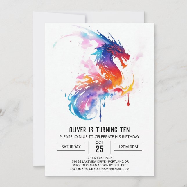 Invitación Abundantes niños encantados (Anverso)