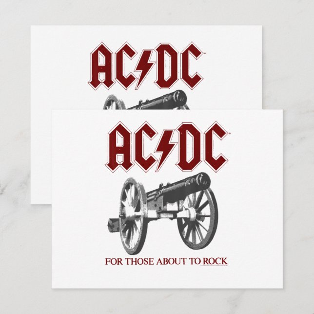 Invitación AC_DC - Cañones (Anverso / Reverso)