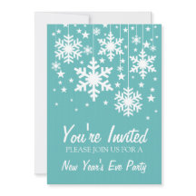 Aca: Copos de nieve y estrellas de Año Nuevo