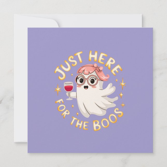 Invitación Acá para los abucheos - Famoso fantasma de Hallowe (Anverso)