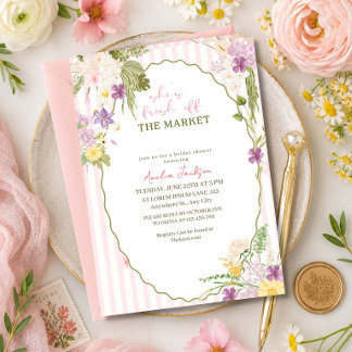 Invitación Acabada de llegar al mercado, Despedida de soltera